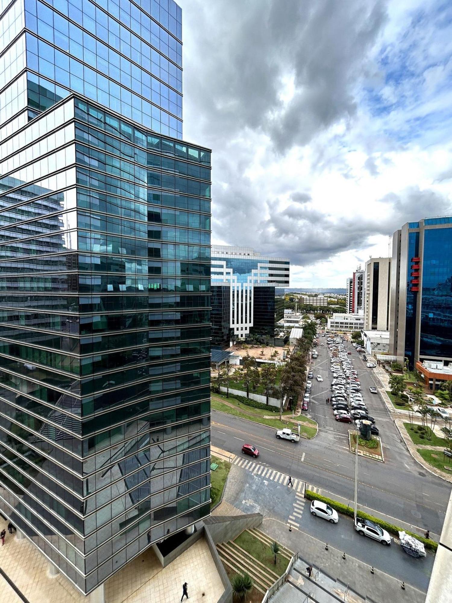 V822 Apart Aconchegante Em Frente Ao Shopping Brasília Exterior foto
